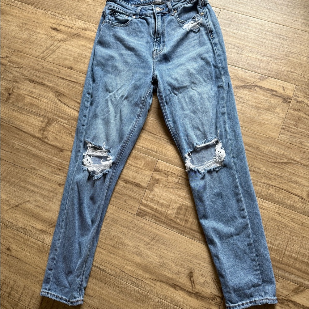 Distressed Blue Women's Jeans